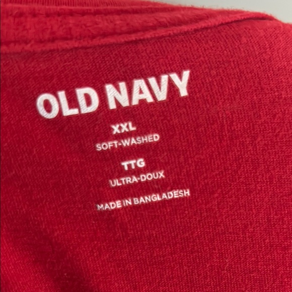 Old Navy Red Crew Neck Short Sleeve Tee - Picture 2 of 3